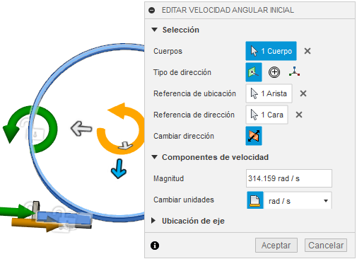 velocidad inicial