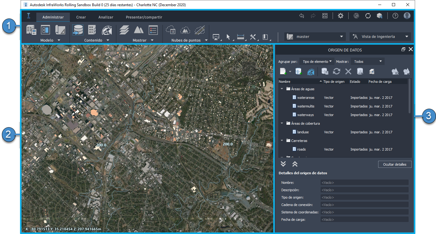 Descripción general de la interfaz de usuario