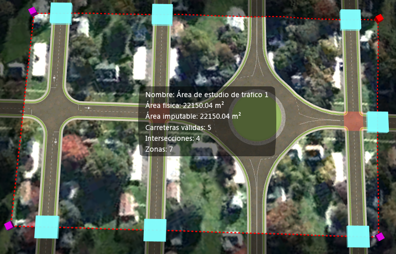 Área de estudio de tráfico