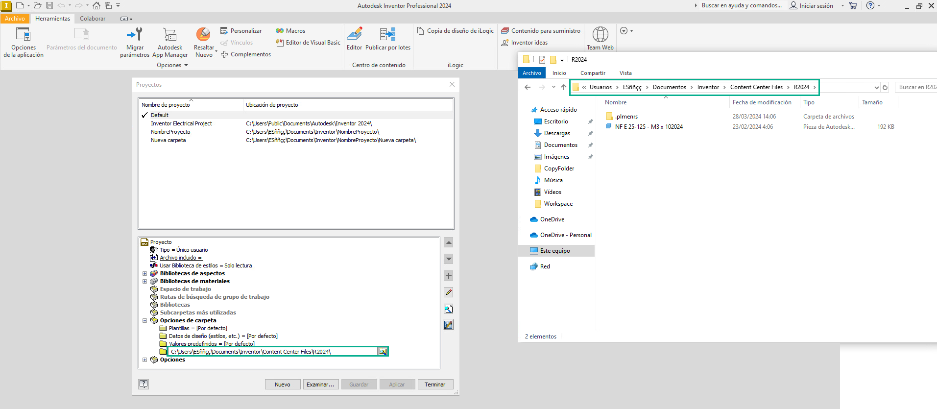 compatibilidad con archivos desactivados de Inventor
