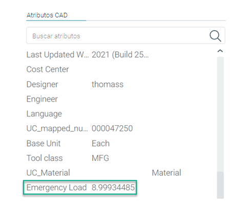 Atributo CAD actualizado en el módulo de extensión de CAD
