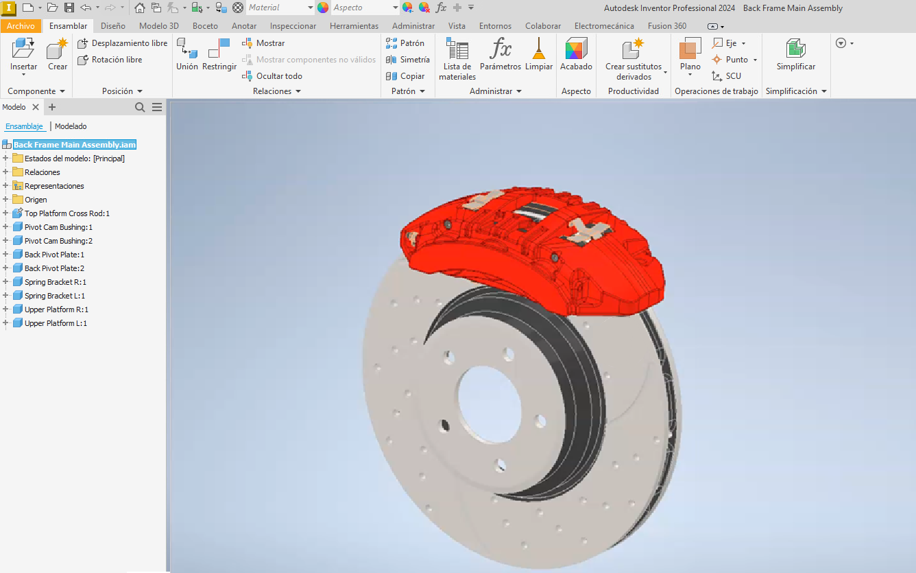 archivos desactivados en Inventor