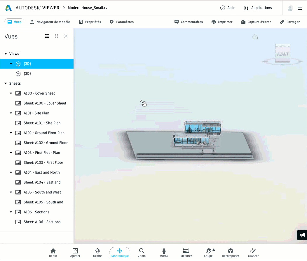 explorateur du modèle