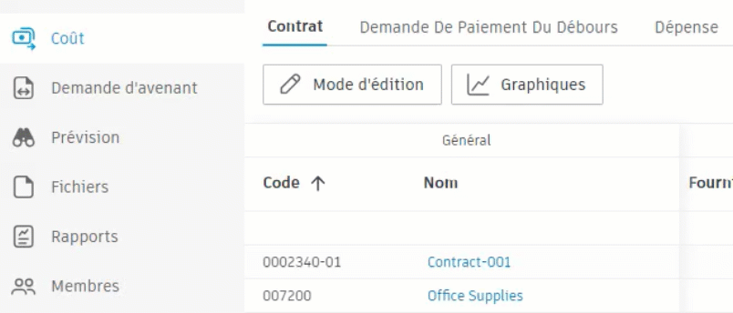 Exemple de suppression de contrat
