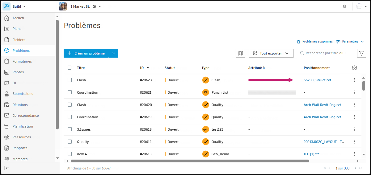 Rechercher des problèmes
