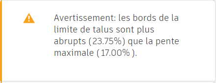 avertissement d’infaisabilité