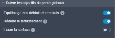 Objectifs globaux de terrassement