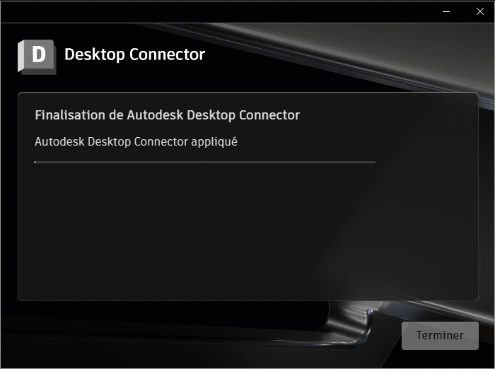 Mise à jour terminée