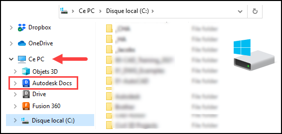 Emplacement du dossier de Docs v15