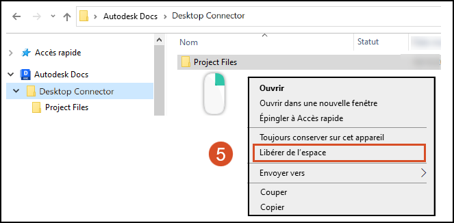 Libération d’espace