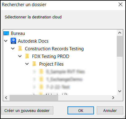 Emplacement de destination cloud