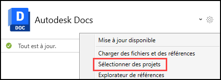 Sélectionner des projets