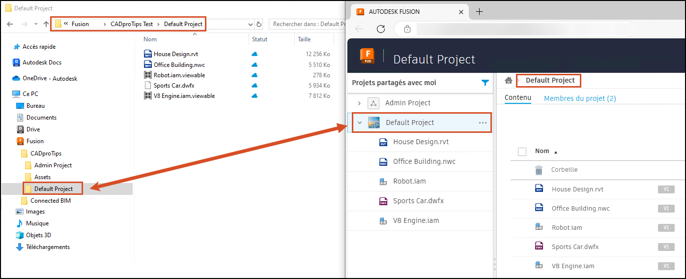 Exemple de connecteur de lecteur Fusion