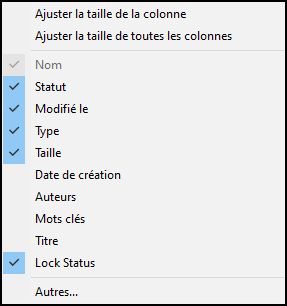 Sélections de valeurs d’attribut