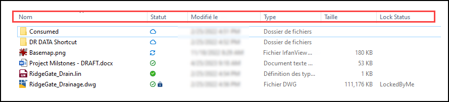 View Attributes (attributs de la vue)