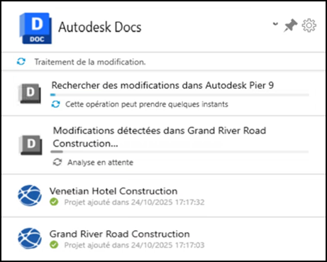 Activités des fichiers et des dossiers
