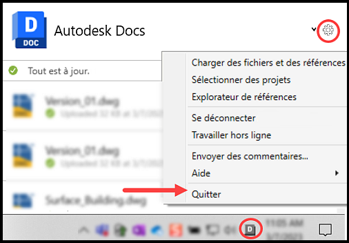 Quitter Desktop Connector