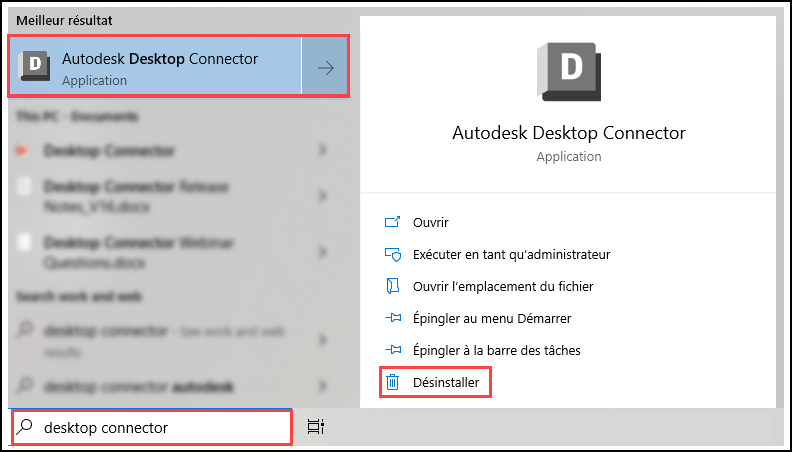 DC – Désinstaller le connecteur