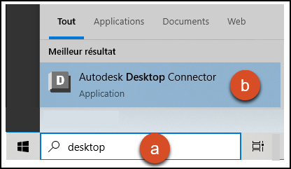 Redémarrer Desktop Connector.