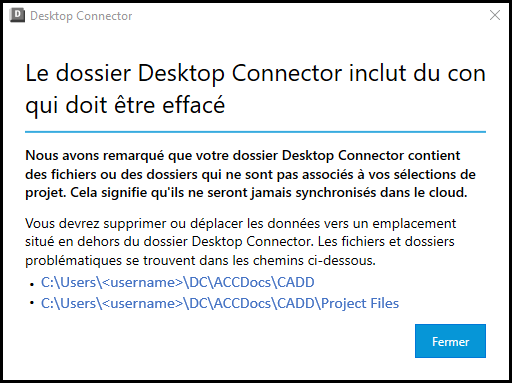 Effacer le connecteur alternatif