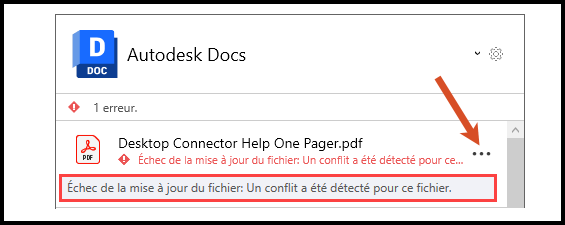 Placer le curseur sur le message