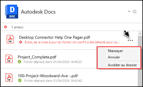 Échec du chargement de Docs