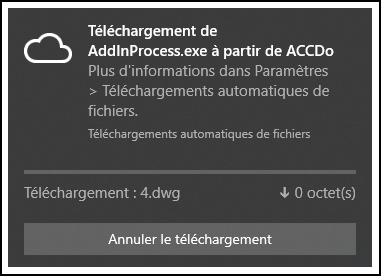 Message d’erreur DC AddinProcess.exe