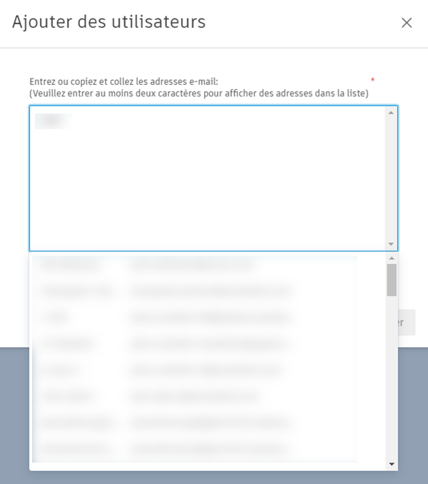 Sélection d’utilisateurs