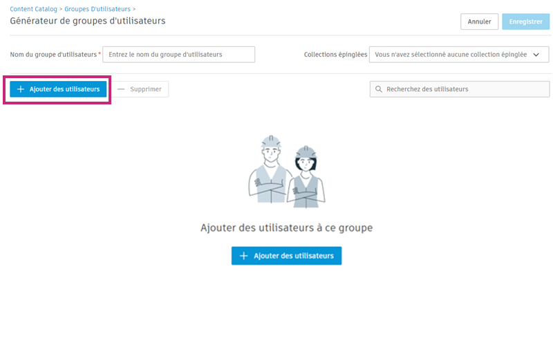 Ajout d’utilisateurs