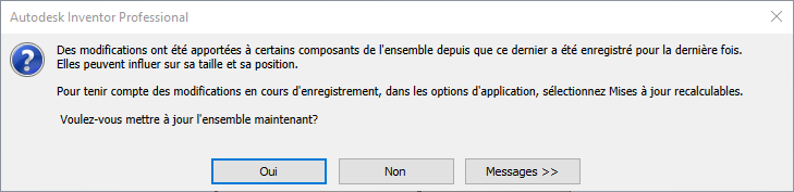 boîte de dialogue Inventor - AnyCAD