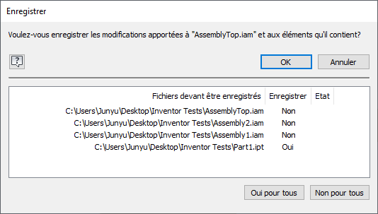 boîte de dialogue Enregistrer - AnyCAD