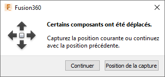 boîte de dialogue Invite de capture de position