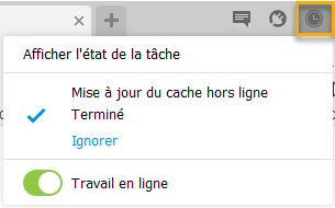 mise à jour de l’état de la tâche - ajout au cache hors ligne