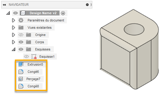 exemple de mode de modélisation directe