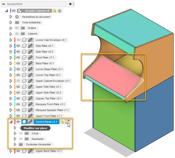 objets de référence avant l’exemple