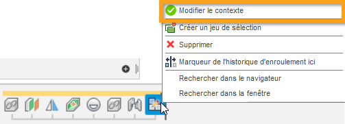 modifier le contexte - plan de montage chronologique