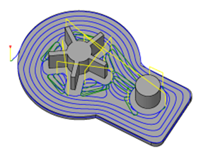 trajectoire d’outil adaptative