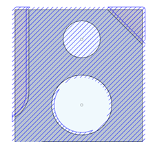 Taille de trou plat