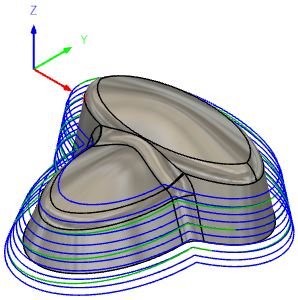 trajectoire d’outil terminée