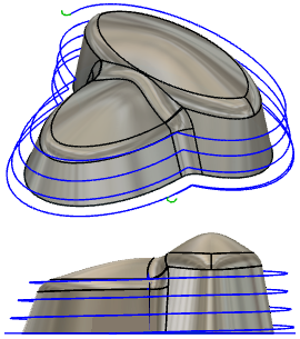 trajectoire d’outil Rampe