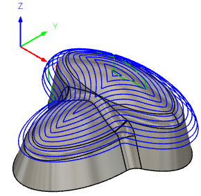 trajectoire d’outil terminée