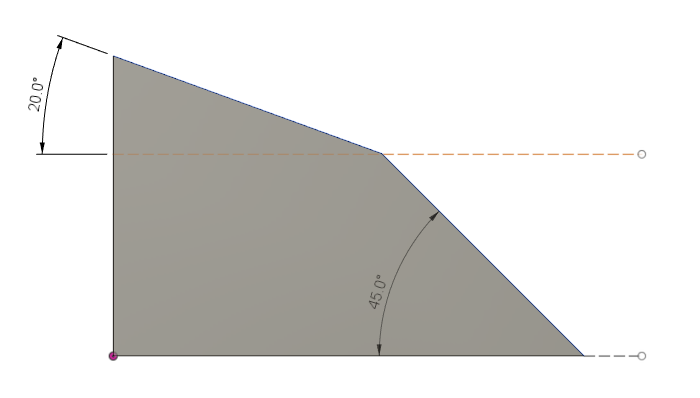 schéma de l’angle de seuil