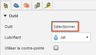 Sélection d’un outil