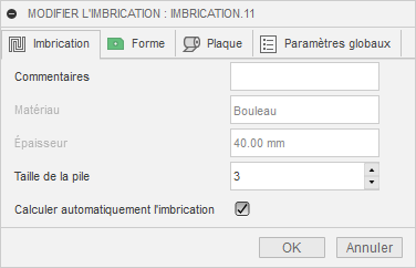 modifier l’imbrication