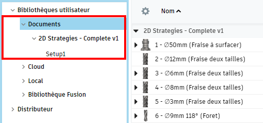 bibliothèque de documents