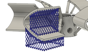 contour de regroupement avec supports de polyligne