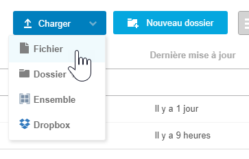 Chargement d’un gabarit de rapport d’imbrication