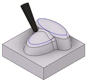 trajectoire d’outil Contour multi-axes