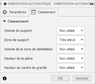 onglet Classement