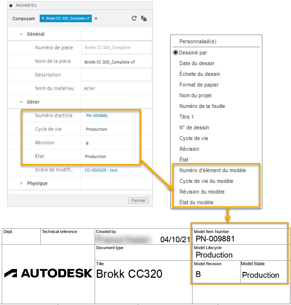 Manage Extension – attributs